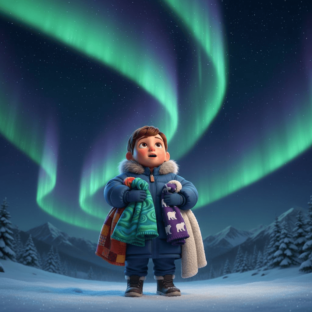 Hudson and the Northern Lights