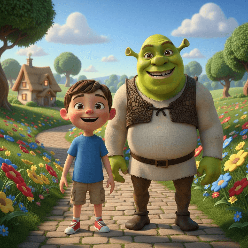 Hudson and Shrek's Journey to Aunt Jo Jo's